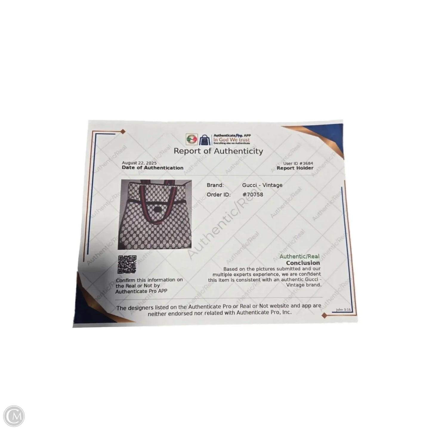 Handbag Luxury Designer By Gucci, Size: Large