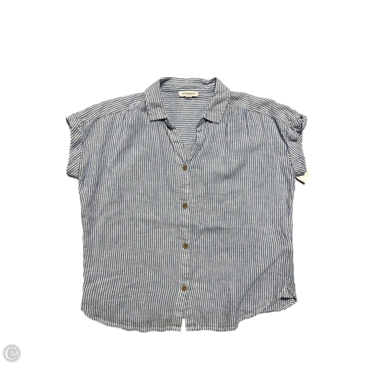 Top Short Sleeve By Beachlunchlounge In Striped Pattern, Size: S