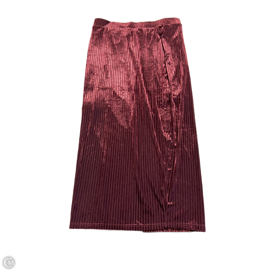 Skirt Midi By Cmc In Maroon, Size: Xs