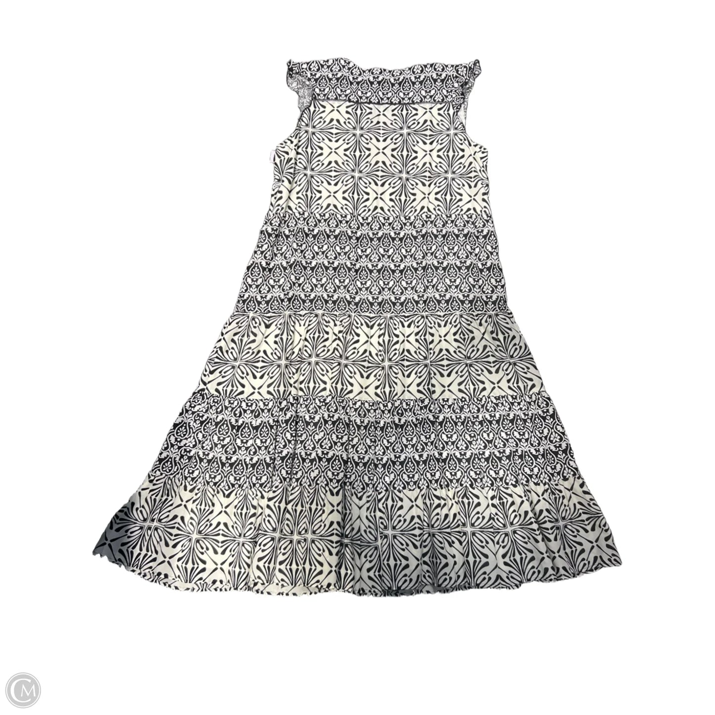 Dress Casual Midi By Tribal In Black & White, Size: Xl