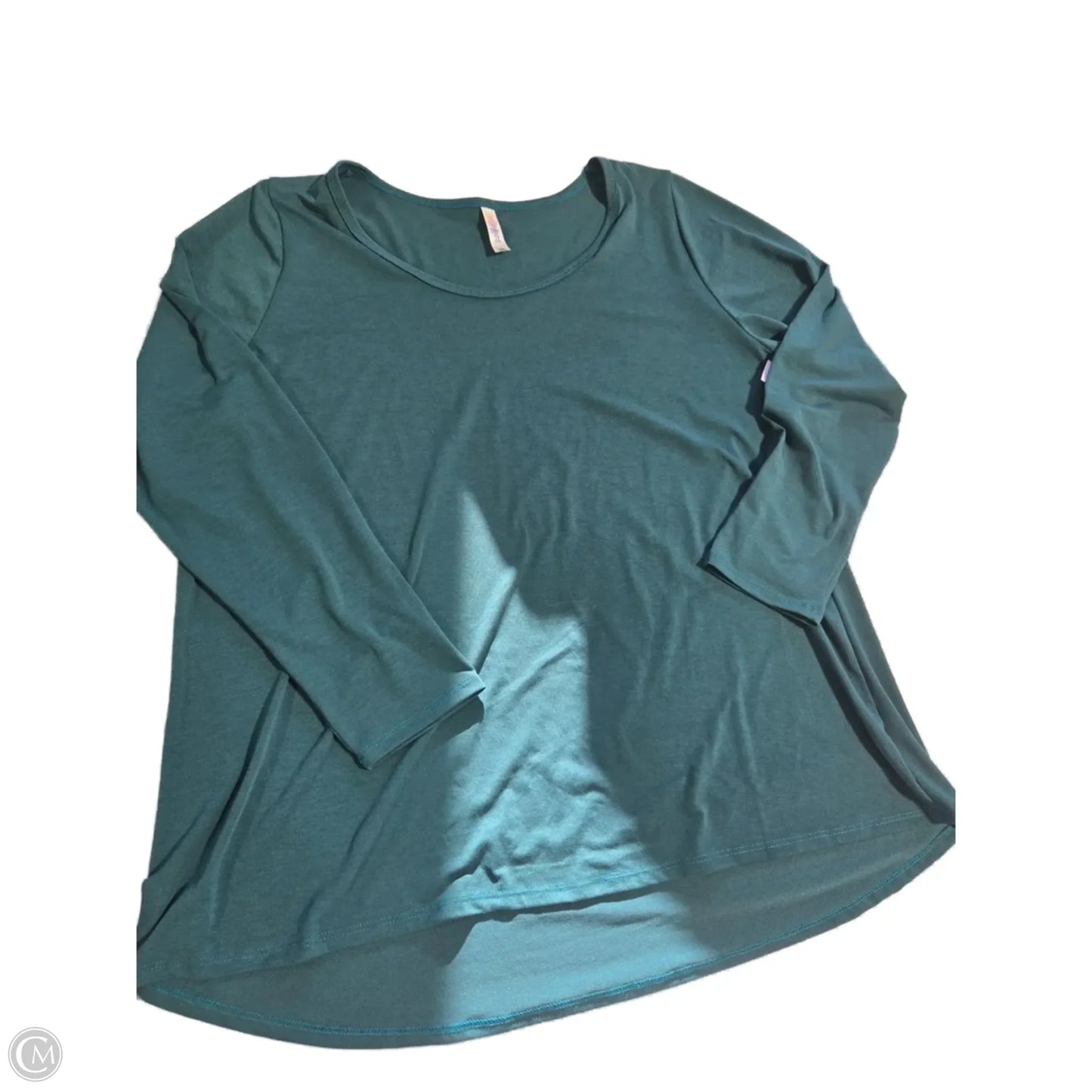 Top Long Sleeve Basic By Lularoe In Green, Size: 1x