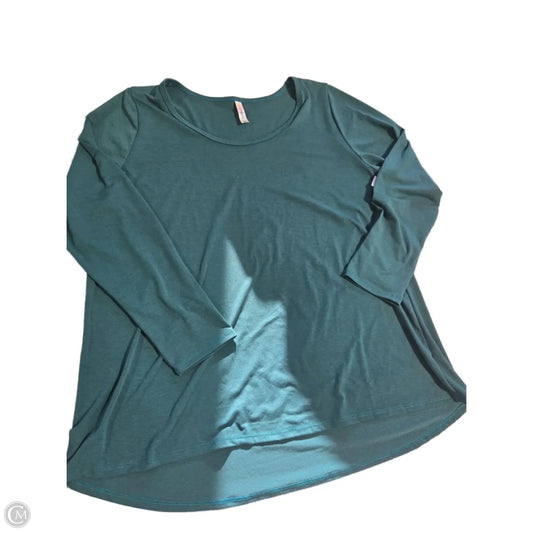 Top Long Sleeve Basic By Lularoe In Green, Size: 1x