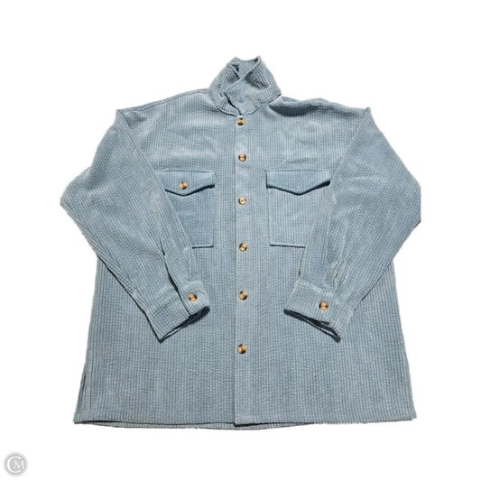 Top Long Sleeve By Forever 21 In Blue, Size: M