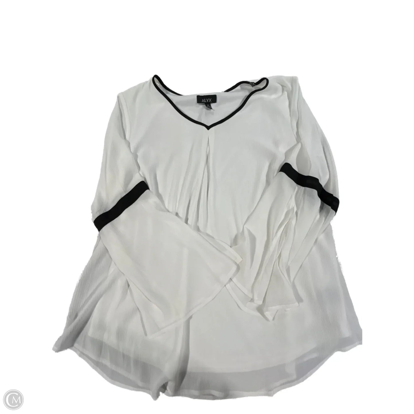 Blouse 3/4 Sleeve By Alyx In White, Size: 0x