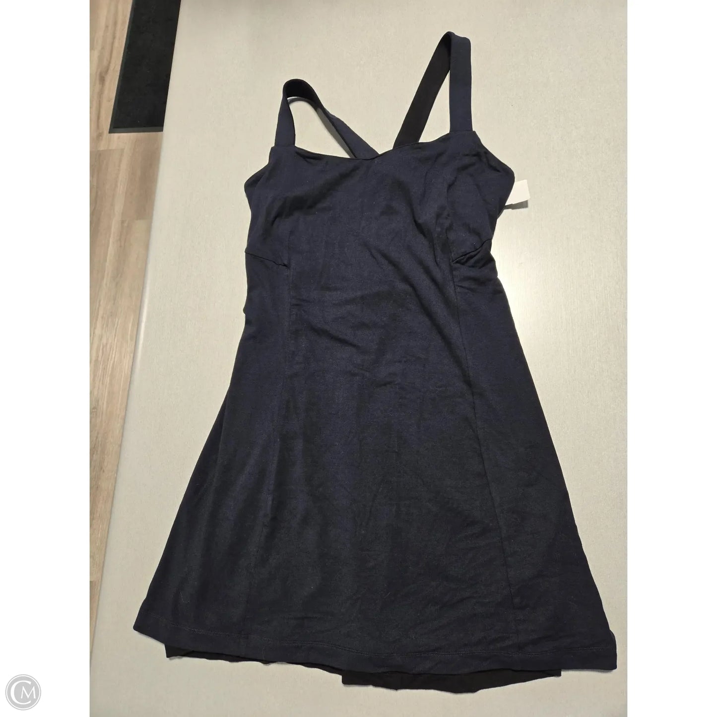 Dress Casual Short By Cmf In Black & Blue, Size: L