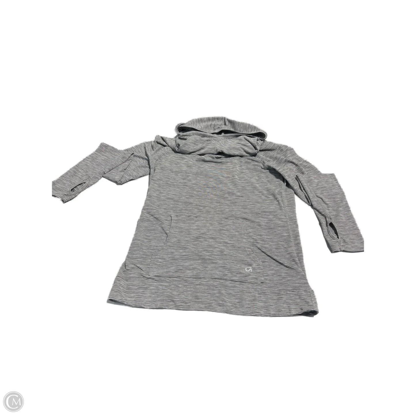 Athletic Top Long Sleeve Hoodie By Gapfit In Grey, Size: S