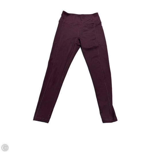 Athletic Leggings By Victorias Secret In Maroon, Size: S