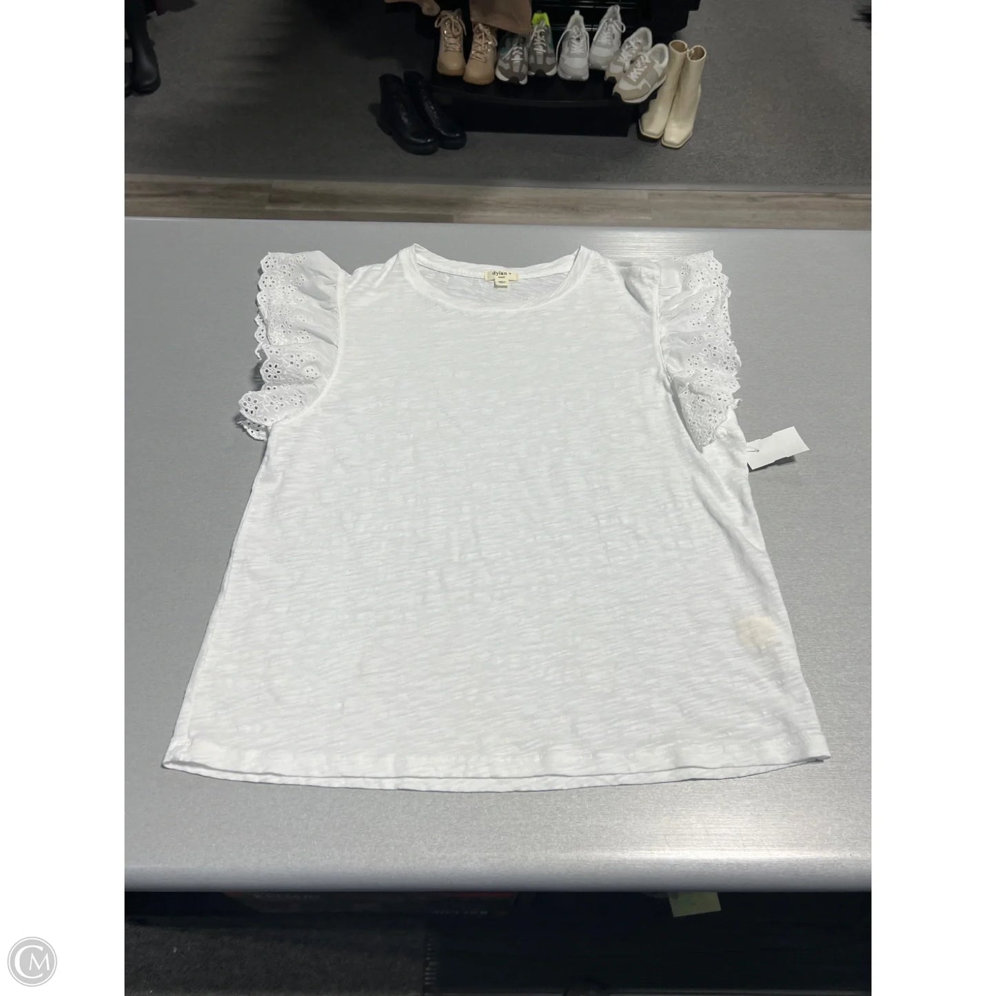 Top Short Sleeve Basic By Dylan In White, Size: S