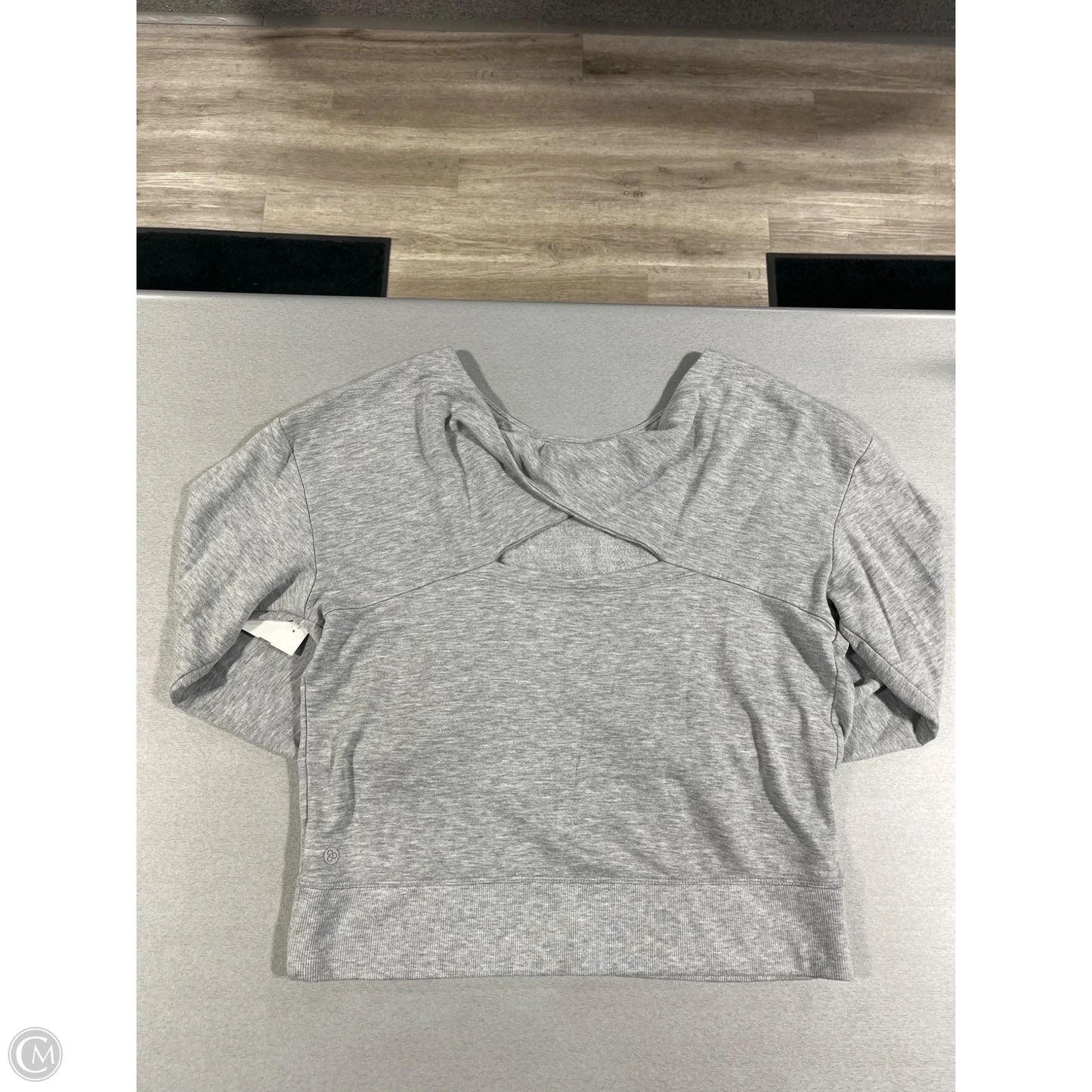 Top Long Sleeve By Zella In Grey, Size: M