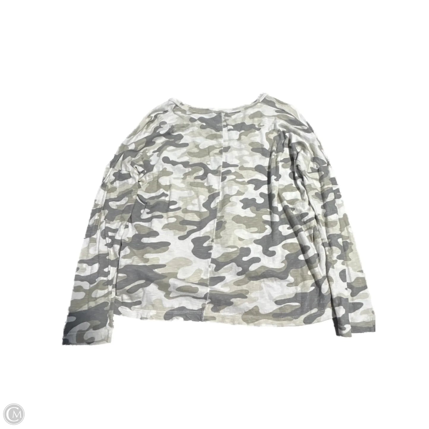 Top Long Sleeve Basic By Sundry In Camouflage Print, Size: Xs