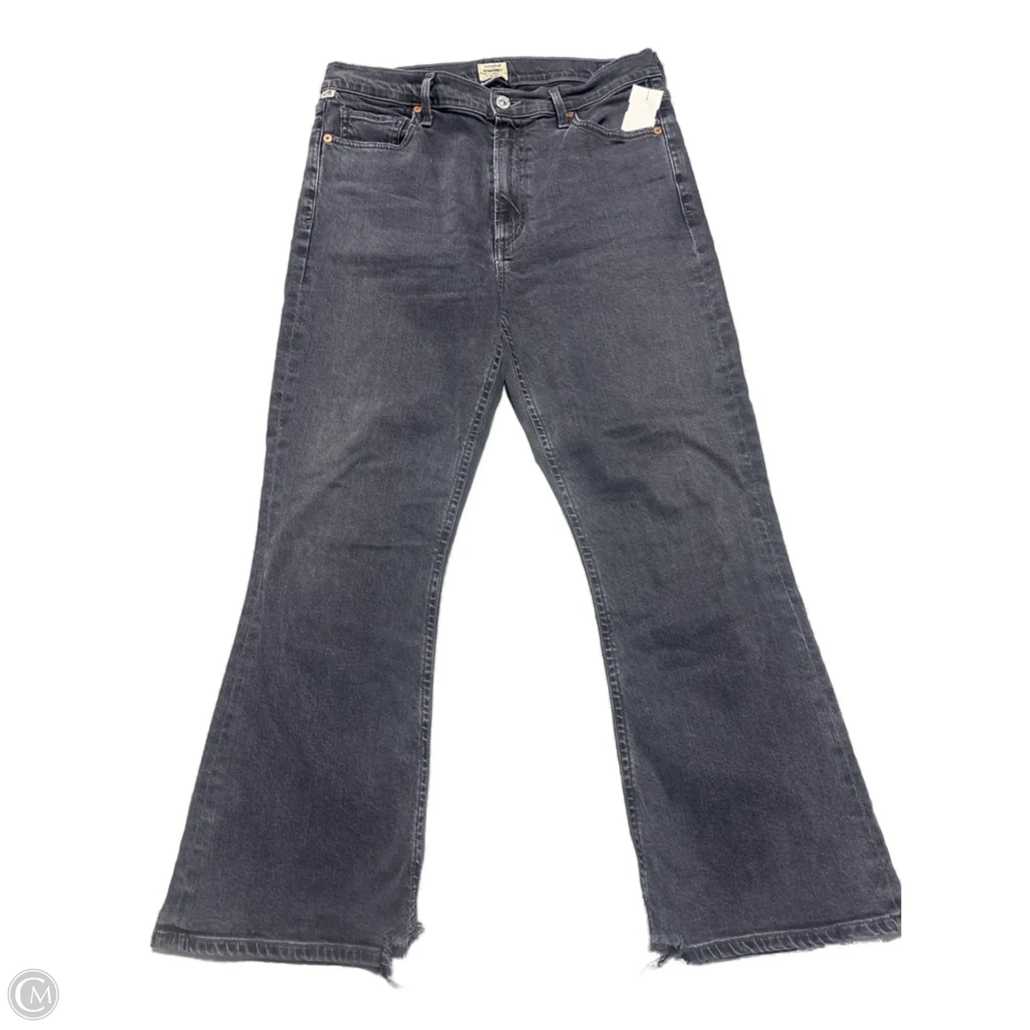 Jeans Cropped By Citizens Of Humanity In Black Denim, Size: 10