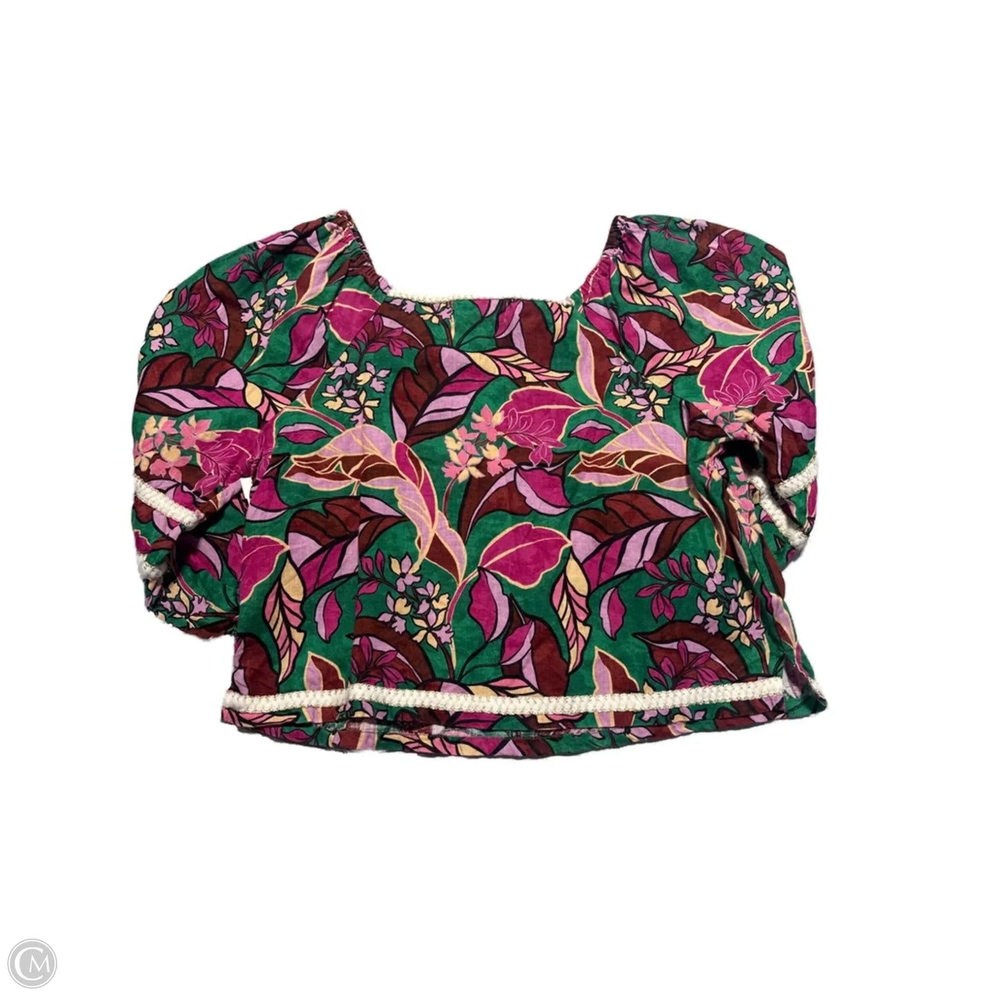 Top 3/4 Sleeve By Cynthia Rowley In Multi-colored, Size: S