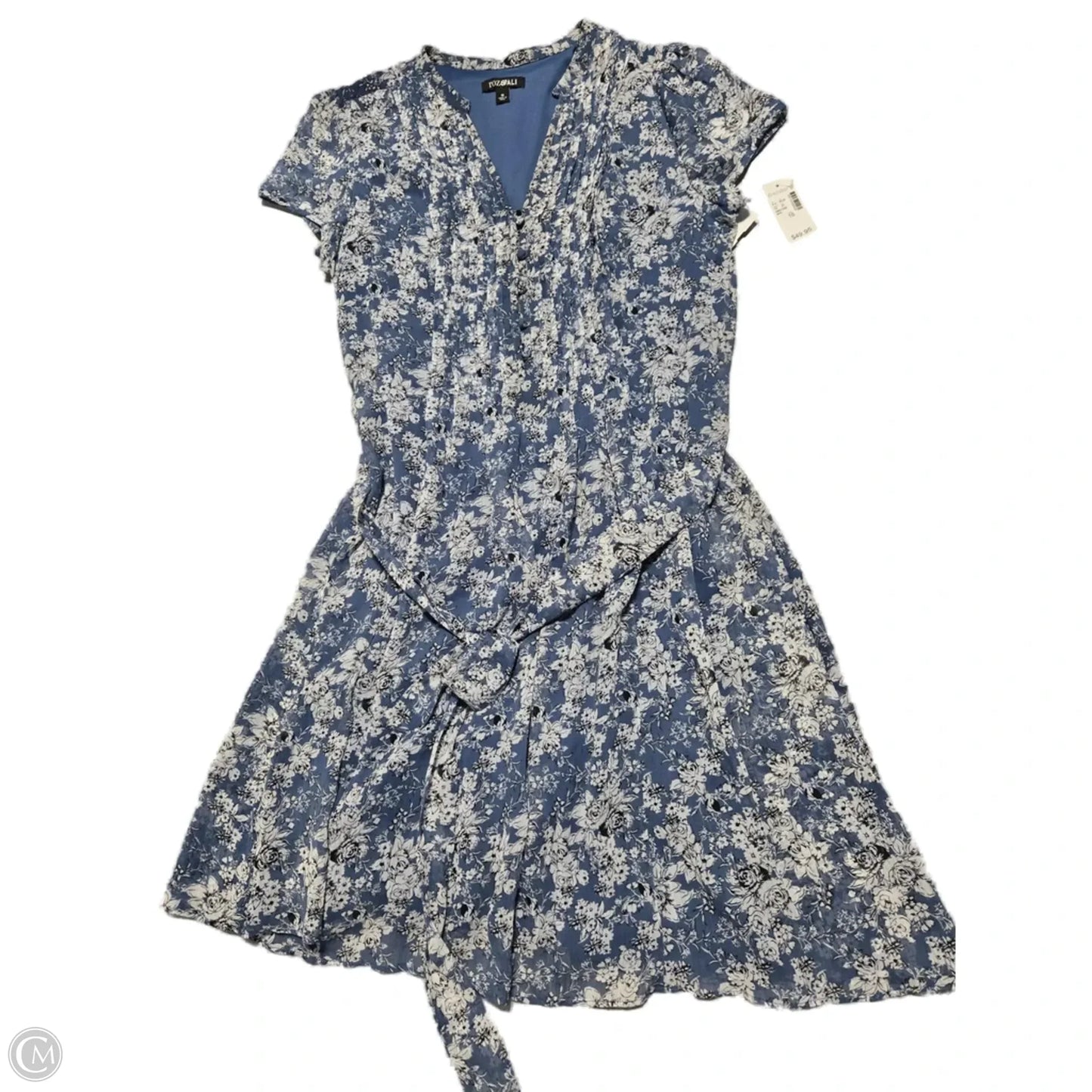 Dress Casual Short By Roz And Ali In Floral Print, Size: Xl