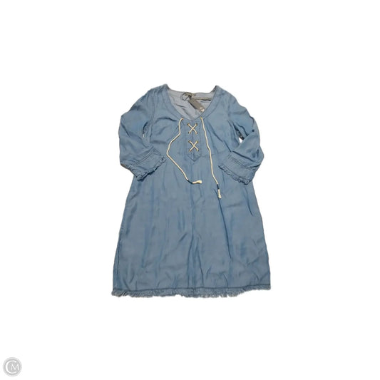 Dress Casual Short By Michael Stars In Blue Denim, Size: L