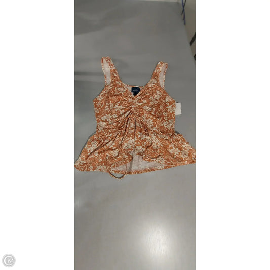 Top Sleeveless By Daytrip In Orange, Size: S