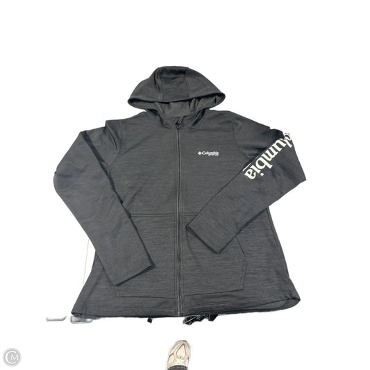 Athletic Top Long Sleeve Hoodie By Columbia In Black, Size: L