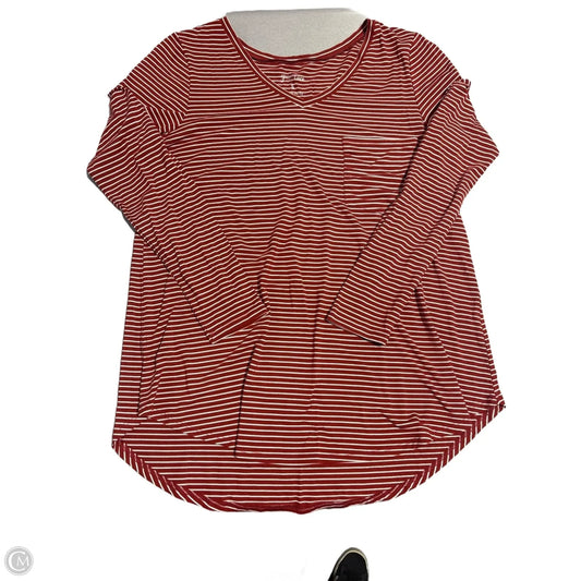 Top Long Sleeve By Grace & Lace In Striped Pattern, Size: S