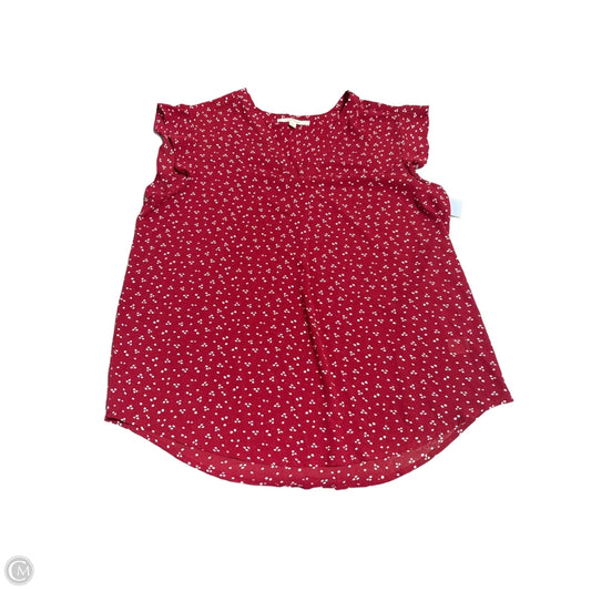 Top Sleeveless By Cme In Red, Size: L