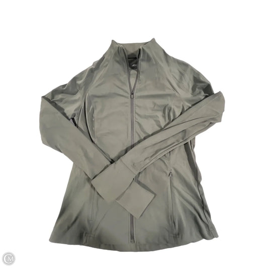 Athletic Top Long Sleeve Collar By Avia In Green, Size: S