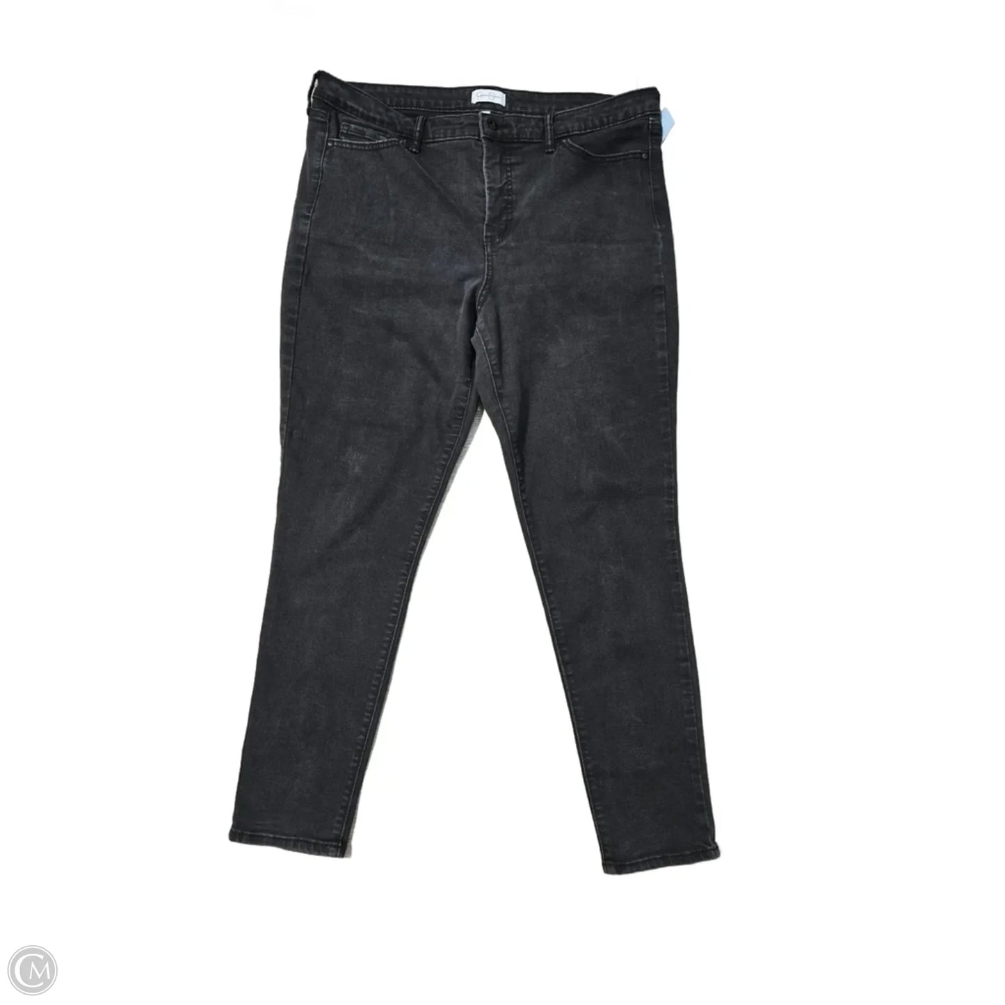 Jeans Skinny By Jessica Simpson In Black Denim, Size: 16