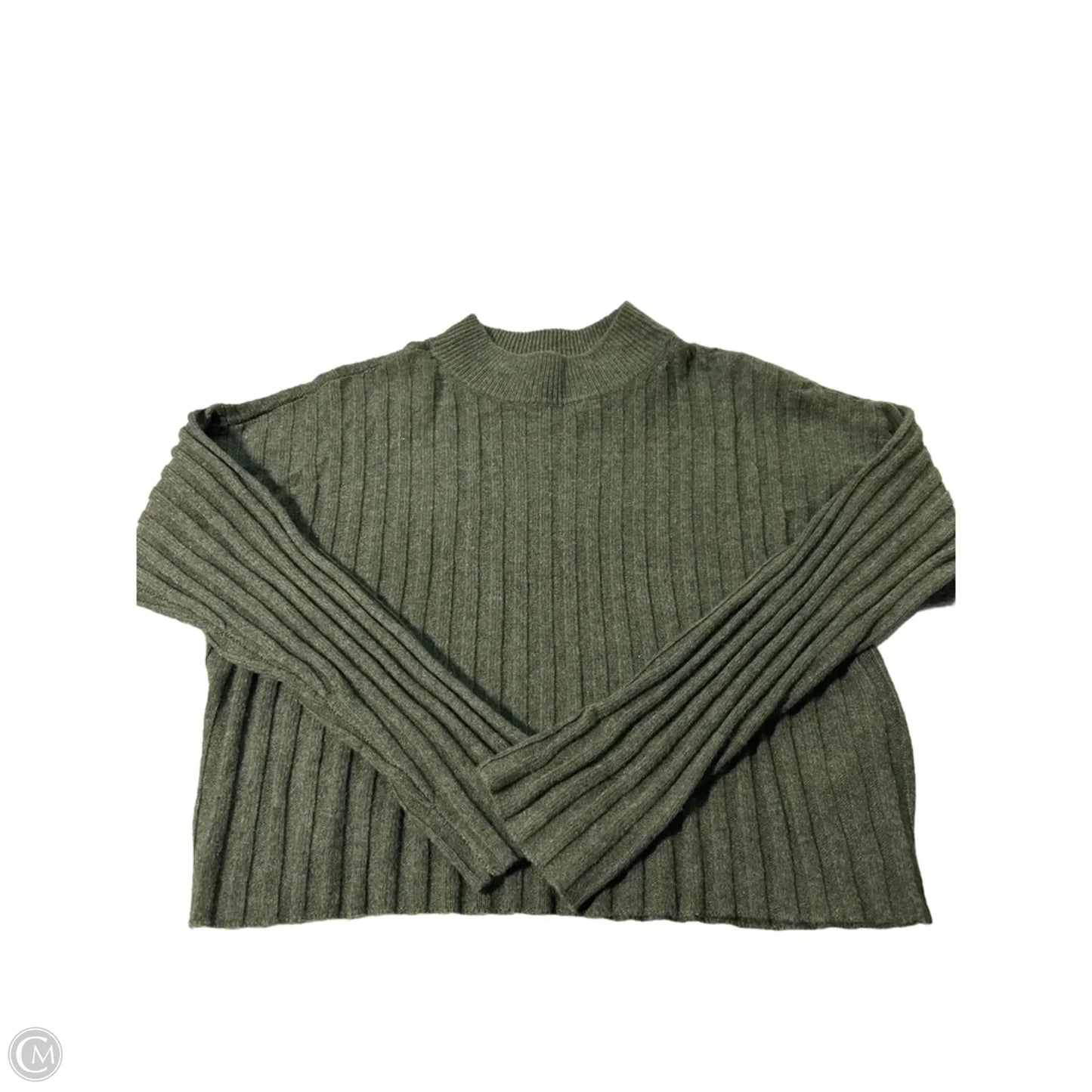 Top Long Sleeve By Madewell In Green, Size: M