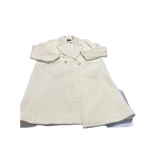 Coat Trench Coat By Zara In Cream, Size: M