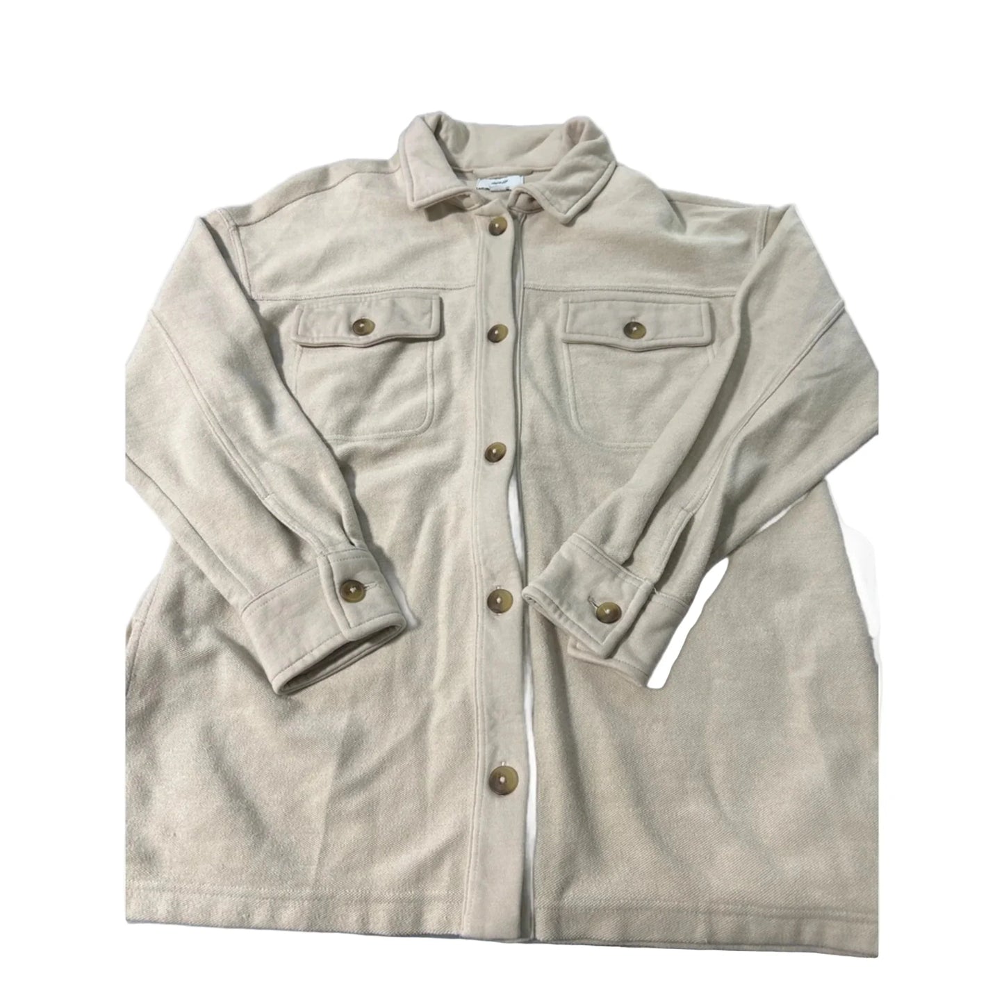 Top Long Sleeve By Aerie In Cream, Size: S