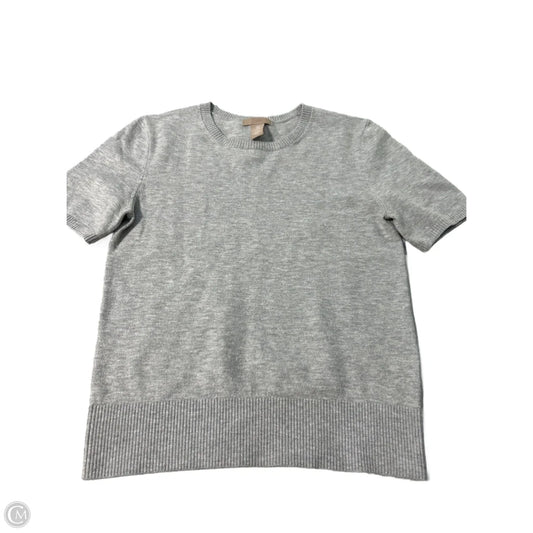 Top Short Sleeve By H&m In Grey, Size: S