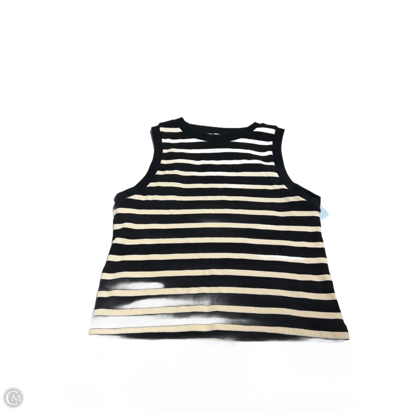 Top Sleeveless By Mng In Striped Pattern, Size: S