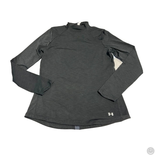 Athletic Top Long Sleeve Crewneck By Under Armour In Black, Size: L