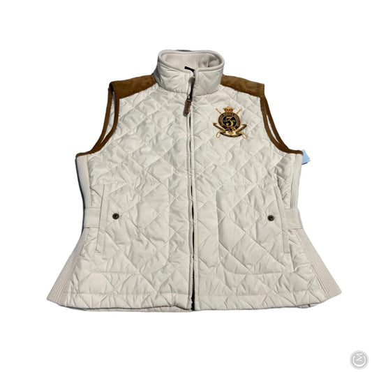Vest Puffer & Quilted By Ralph Lauren In White, Size: L