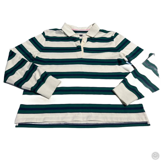 Top Long Sleeve By Vineyard Vines In Striped Pattern, Size: M