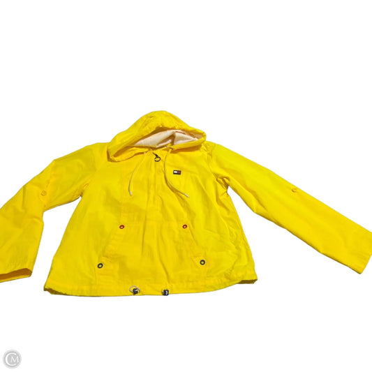 Jacket Windbreaker By Tommy Hilfiger In Yellow, Size: L