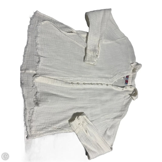 Top Long Sleeve Basic By Urban Outfitters In White, Size: S