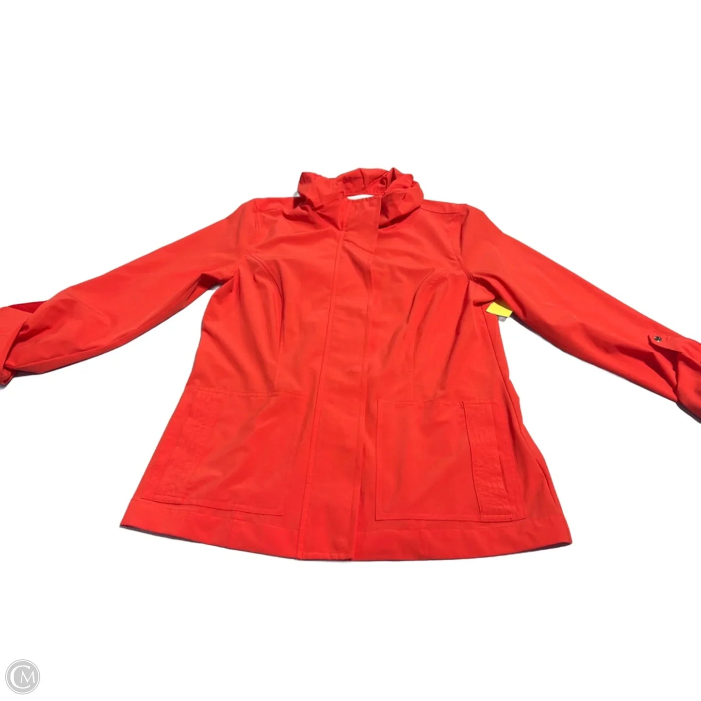 Jacket Windbreaker By Laura Ashley In Coral, Size: S