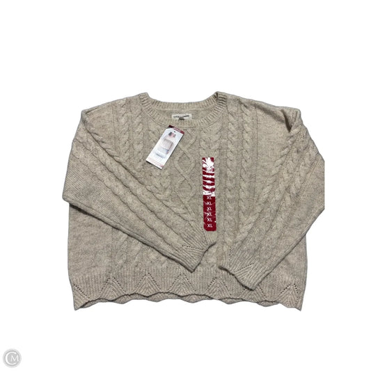 Sweater By Lucky Brand In Cream, Size: Xl