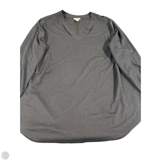 Top Long Sleeve By Cato In Black, Size: Xl