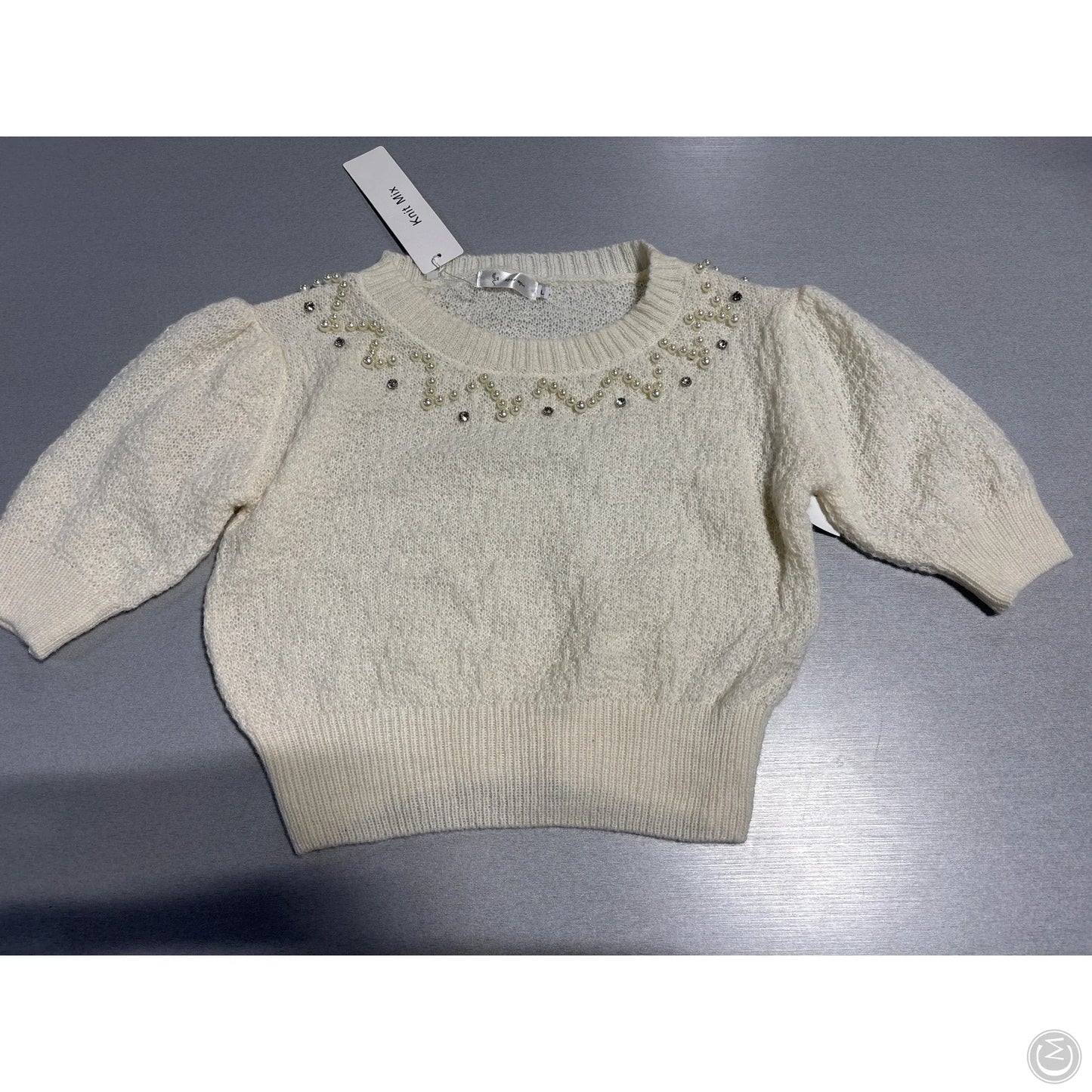 Sweater By Cmc In Beige, Size: L