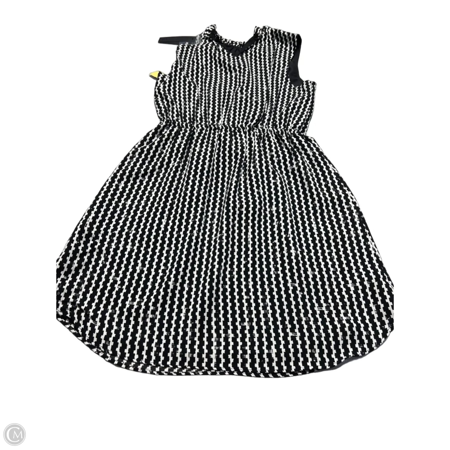 Dress Casual Midi By Apt 9 In Black & White, Size: S