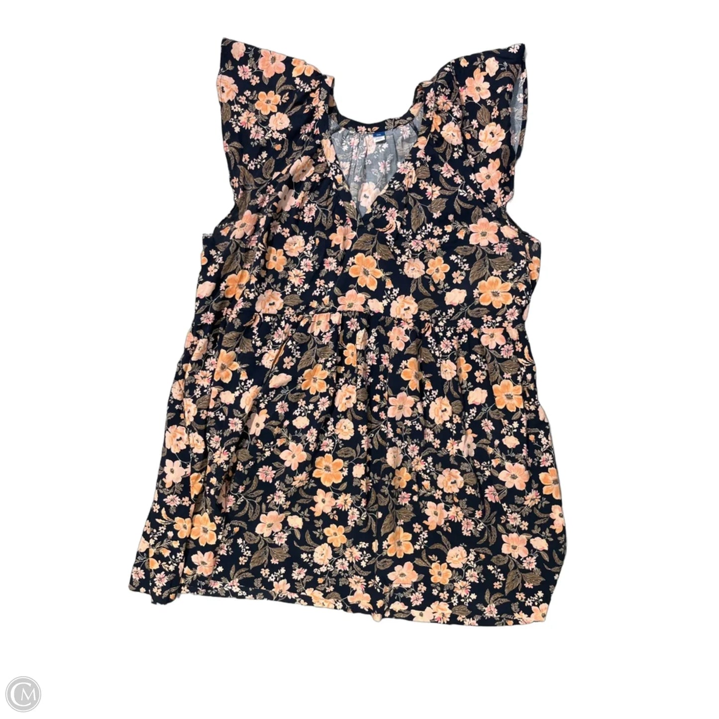 Dress Casual Short By Old Navy In Floral Print, Size: Xxl