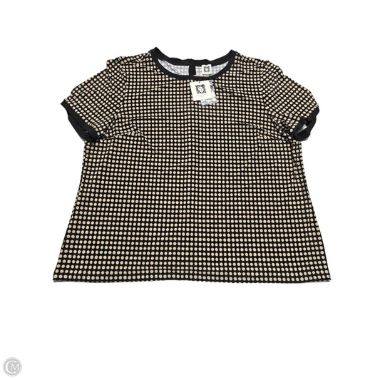 Top Short Sleeve By Anne Klein In Polkadot Pattern, Size: 3x