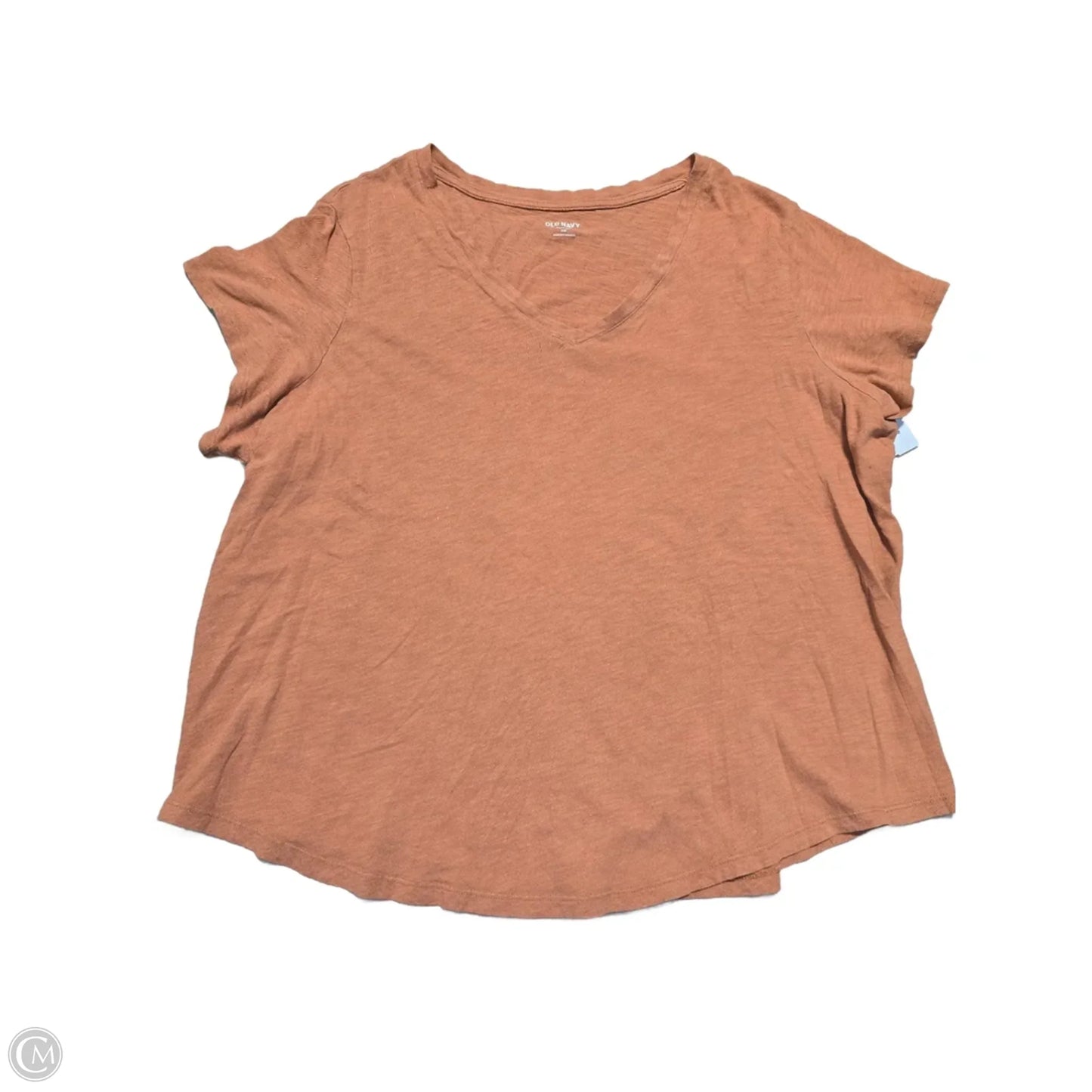 Top Short Sleeve By Old Navy In Brown, Size: Xxl