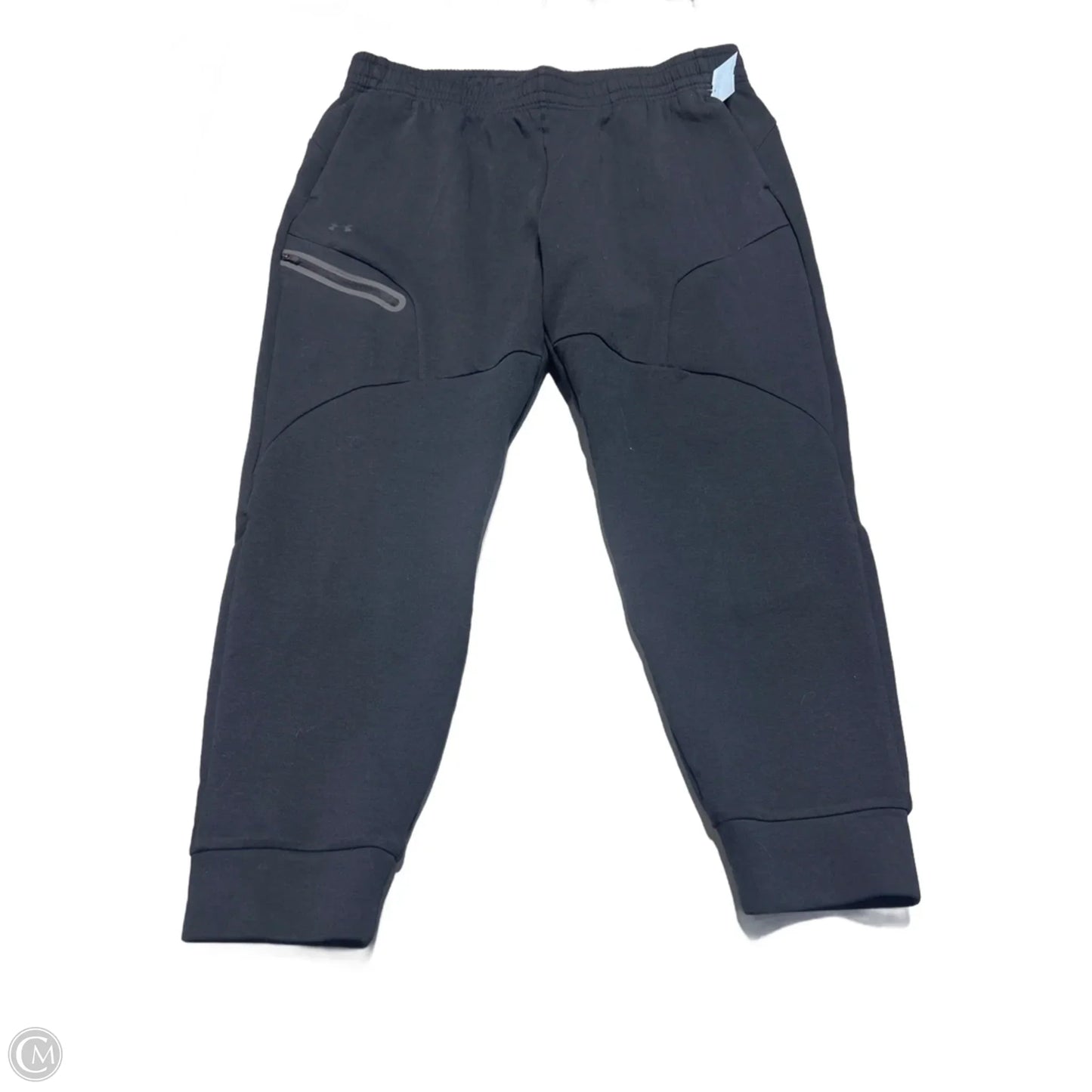 Athletic Pants By Under Armour In Black & Blue, Size: Xl
