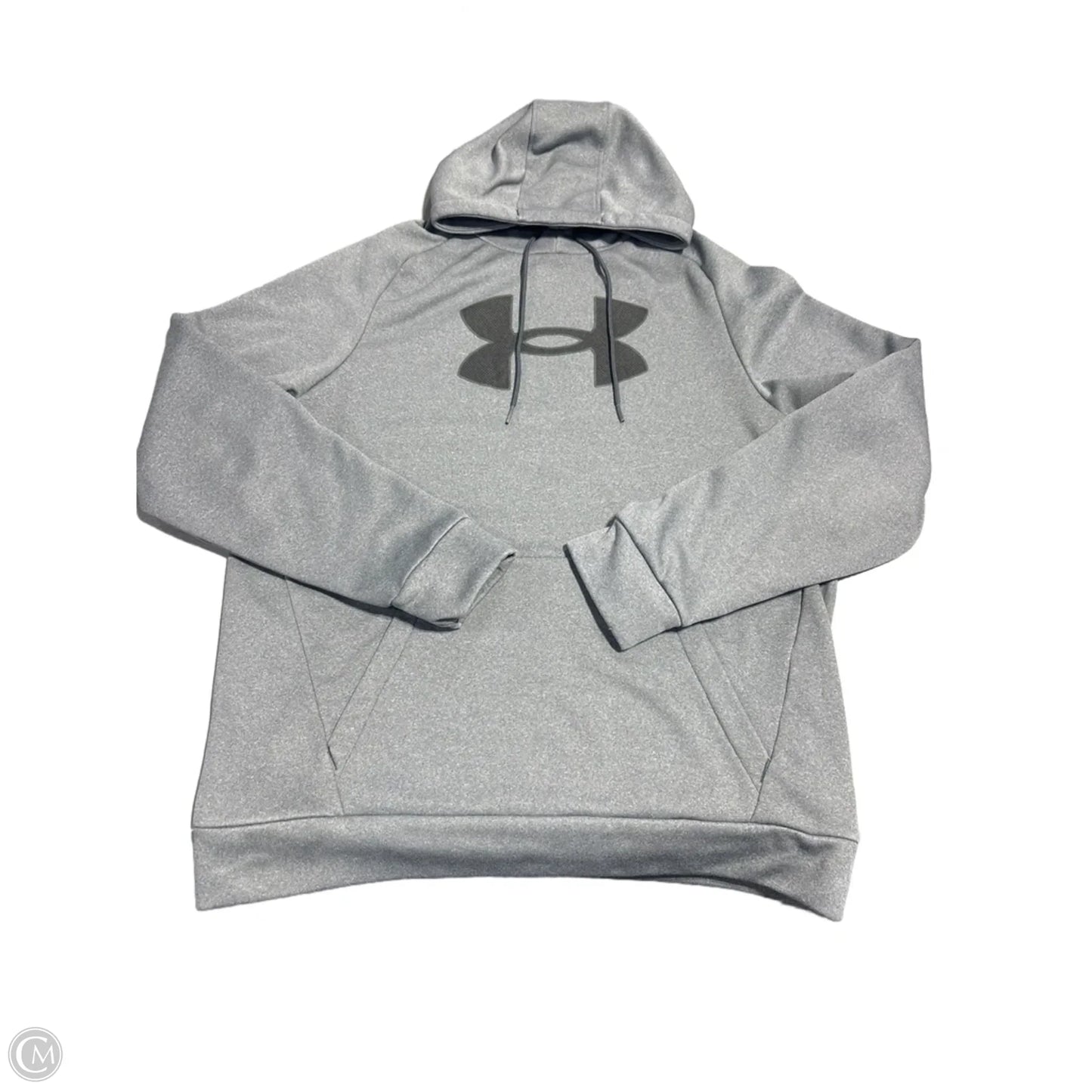Sweatshirt Hoodie By Under Armour In Grey, Size: M