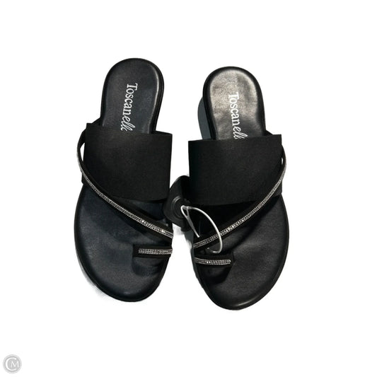 Shoes Flats By Toscanella In Black, Size: 9.5