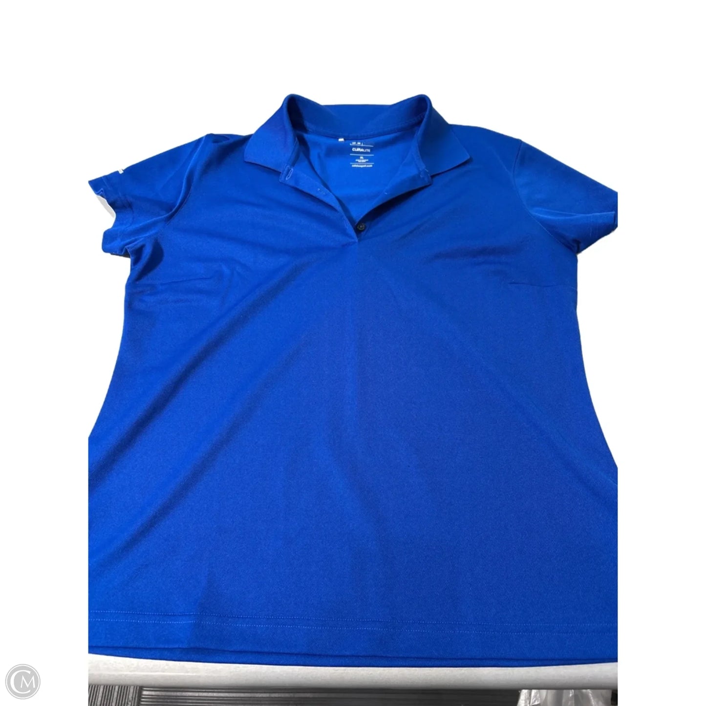 Top Short Sleeve By Adidas In Blue, Size: Xl