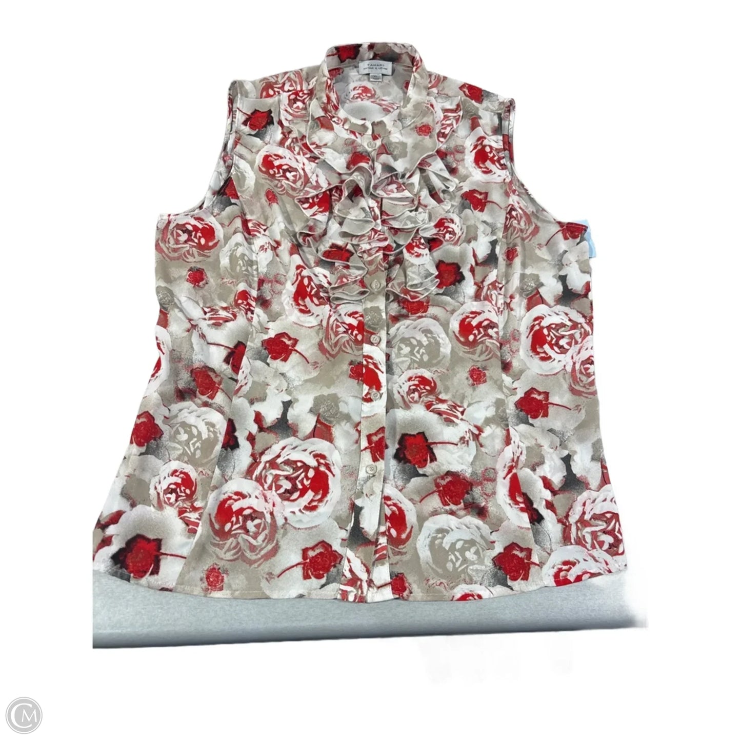 Tank Top By Tahari In Floral Print, Size: Xl