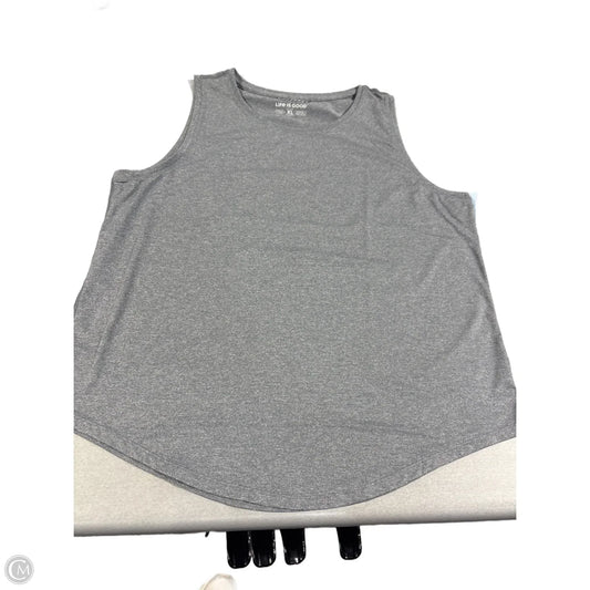Athletic Tank Top By Life Is Good In Grey, Size: Xl