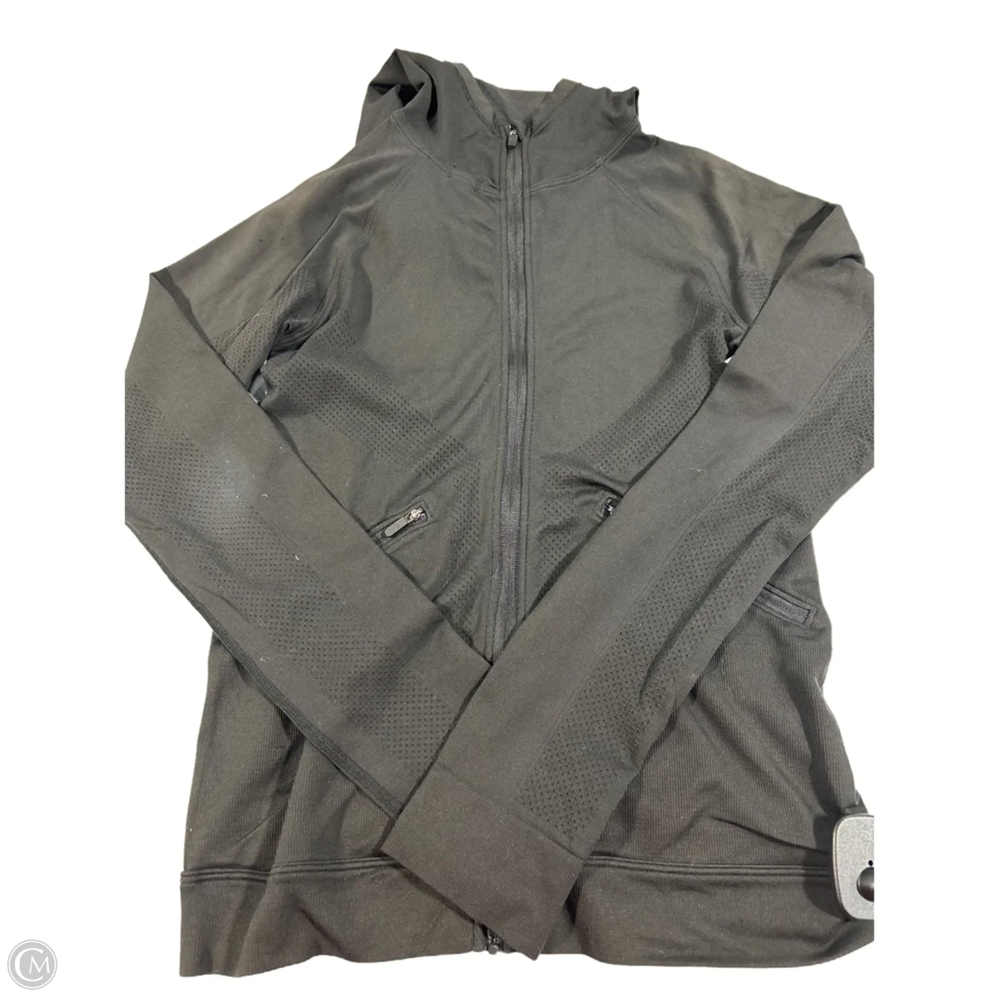 Athletic Jacket By Lululemon In Black, Size: 6