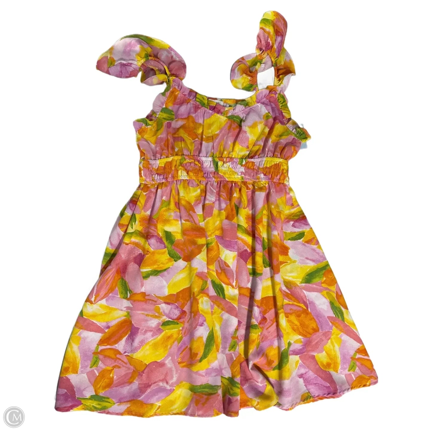 Dress Casual Short By Blu Pepper In Floral Print, Size: L